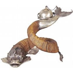 Rare Dolphin Cigar Lighter. Museum worthy.