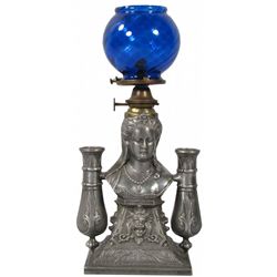 Victorian Woman Bust Figural Cigar Lighter