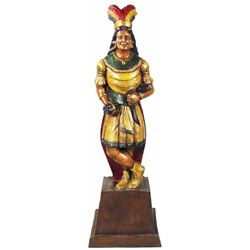 Small Chalkware Cigar Counter Top Indian Figure