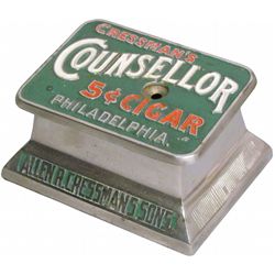 Counsellor 5 Cent Cast Iron Cigar Tip Cutter