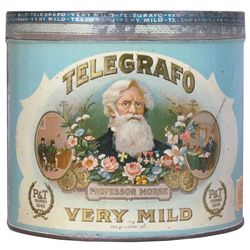 Rare Telegrafo Very Mild Cigar Tin for 50 Cigars
