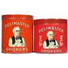 Image 1 : Two Red Postmaster Smokers Cigar Tins