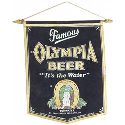 Olympia Beer Cloth Hanging Banner
