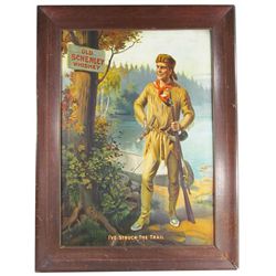 Old Schenley Whiskey Tin Sign