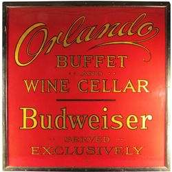 Budweiser Sign for Orlando Buffet & Wine Cellar
