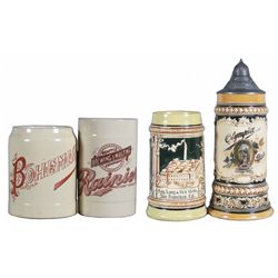 Lot of Four Beer Mugs and Steins