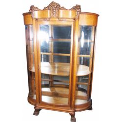 Quarter Sawn Oak China Cabinet