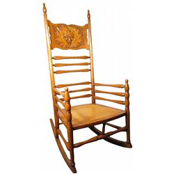 Carved Oak Rocker