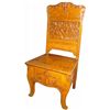 Image 1 : Carved Oak Chair with Storage Seat