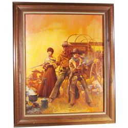 Guy Deel Painting "Trail Boss" J.T. Edson Novel