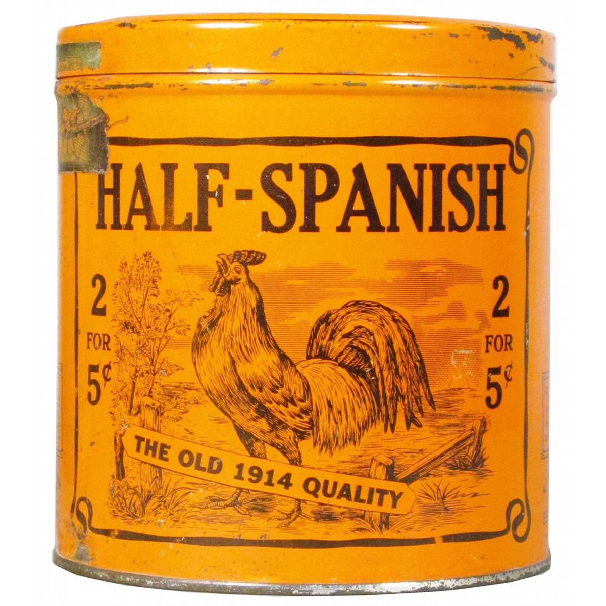 Half Spanish 2 for 5 Cigar Tin for 50 Cigars