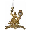 Image 1 : Cast Iron Figural Candle and Pocket Watch Holder