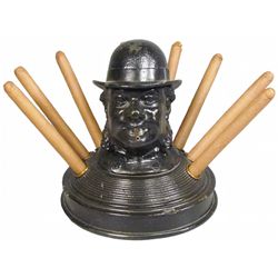 Figural Cigar and Match Holder and Lighter