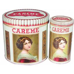 Two Careme Kings Cigar Tins for 10 and 50 Cigars