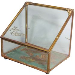 Choice Cigars Glass and Tin Display Case
