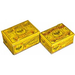 Two Russian Cigarette Tobacco Tins