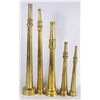 Image 1 : Collection of Five Brass Straight Tip Fire Nozzles