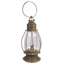 Brass Wristlet Fire Lantern with fixed globe