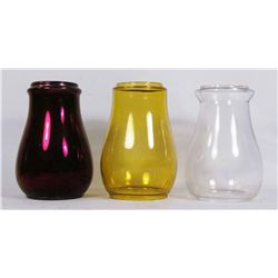Three Fire Lantern Glass Globes