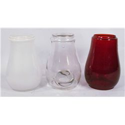 Three Fire Lantern Glass Globe