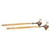 Image 1 : Matching Pair of Fire Parade Torches, brass