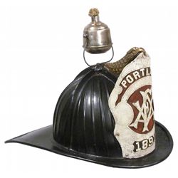 Cairnes Leather Fire Helmet with High Eagle Finial