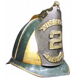 Vigilent Fire Co. #2 Leather Fireman's Helmet