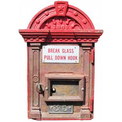 1889 Cast Iron Fire Alarm Box