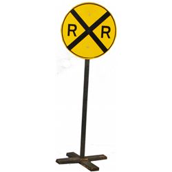 Pedal Car Traffic "Rail Road" Sign