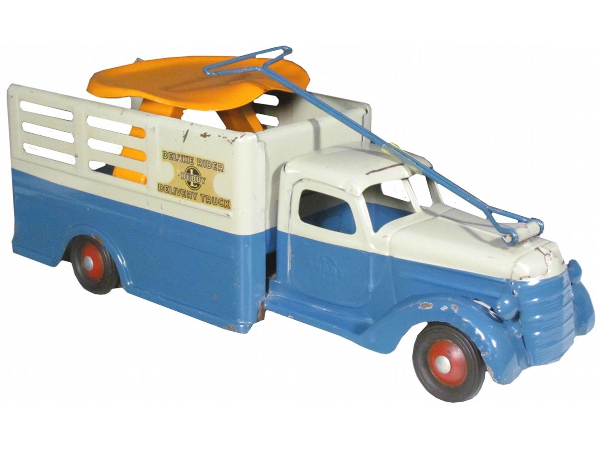 BuddyL Pressed Steel Delivery Toy Truck