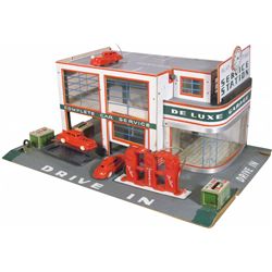 1940's Keystone Deluxe Service Station Toy