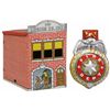 Image 1 : Fire Candy Container & Tin Toy Fire Badge Clicker