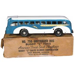 1940's Buddy-L Pressed Steel Greyhound Toy Bus