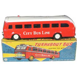 G.B.C. Toys Japanese Made City Line Tin Toy Bus