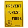 Image 1 : Prevent Forest Fires Embossed Tin Sign