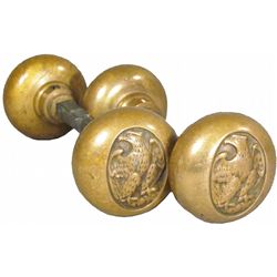 North American Insurance Co. Brass Door Knobs