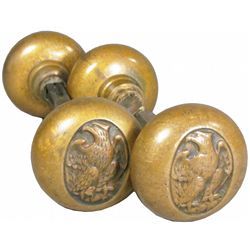 North American Insurance Co. Brass Door Knobs