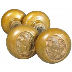 North American Insurance Co. Brass Door Knobs