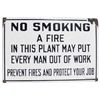 Image 1 : No Smoking Porcelain Sign. "