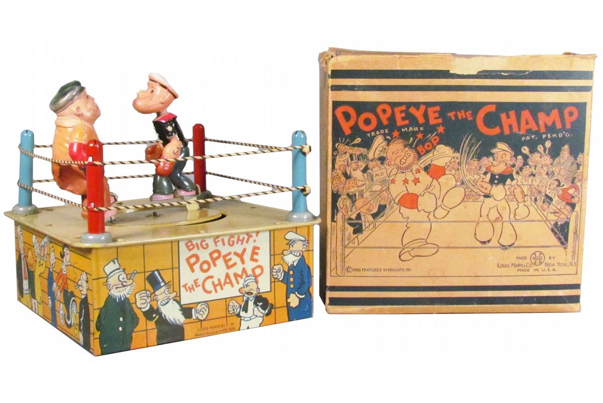 Louis Marx Tin Toy "Big Fight Popeye the Champ"