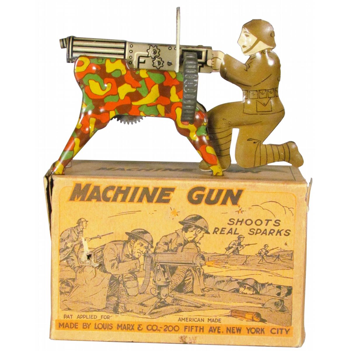 Louis Marx Machine Gun & Sharp Shooter Tin Toy