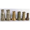 Image 1 : Collection  of Six Brass Fire Nozzle Tips