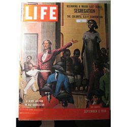 Vintage September 1956 Life Magazine; Segregation
