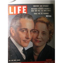 Vintage April 1956 Life Magazine; Cover: Mr. and Mrs. Daniel