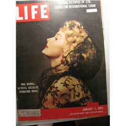Janury 1960 Life Magazine; DINA MERRILL