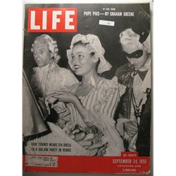 September 1951 Life Magazine; Gene Tierney, Pope Pius