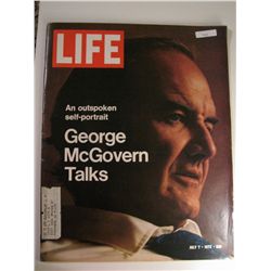 July 1972 Vintage Life Magazine; George McGovern Talks