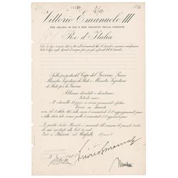 Benito Mussolini and Vittorio Emanuele III