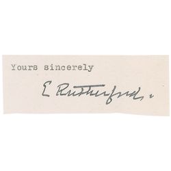 Ernest Rutherford Cursive Ernest Rutherford