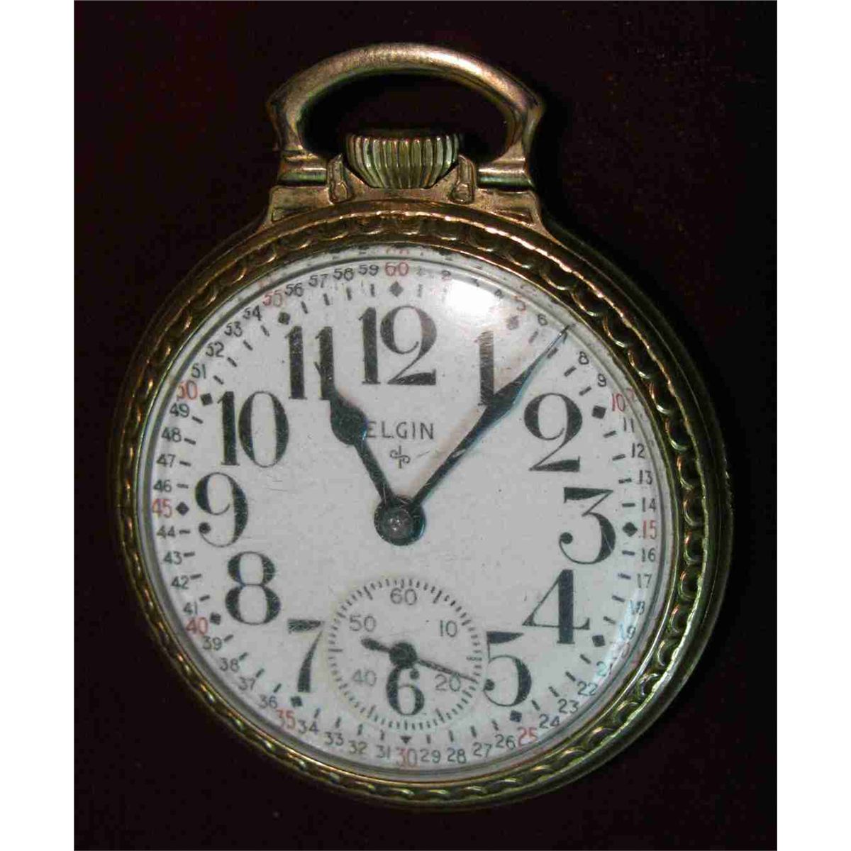 1021. 575 Elgin Railroad Grade Pocket watch, 4Adjustments, 15Jewels